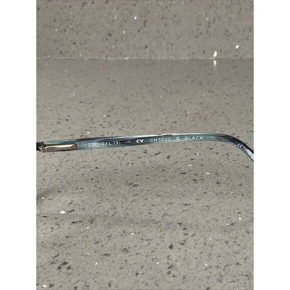 COLE HAAN CH1022 II Eyeglasses Frames ONLY 53-16-135 Black/Blue Teal Marble - Picture 6 of 8